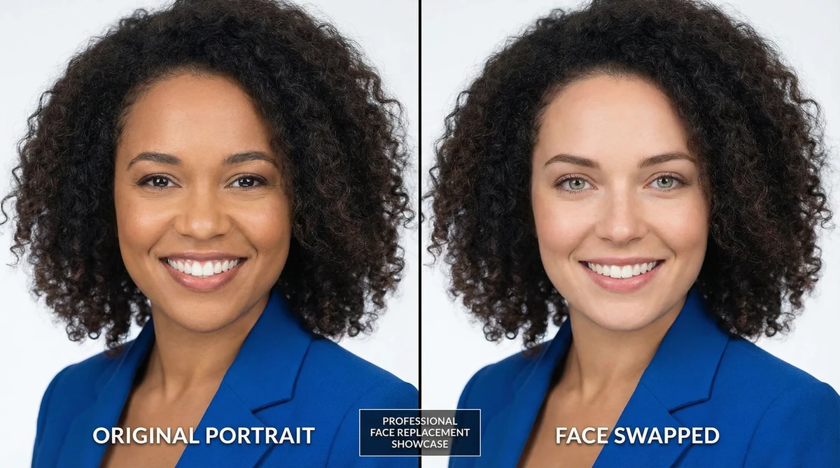 AI face swap and character creation example