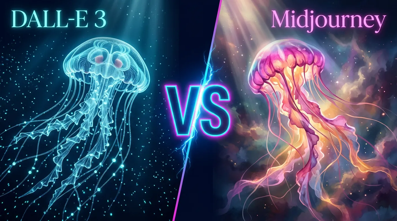 DALL-E 3 vs Midjourney — AI output comparison