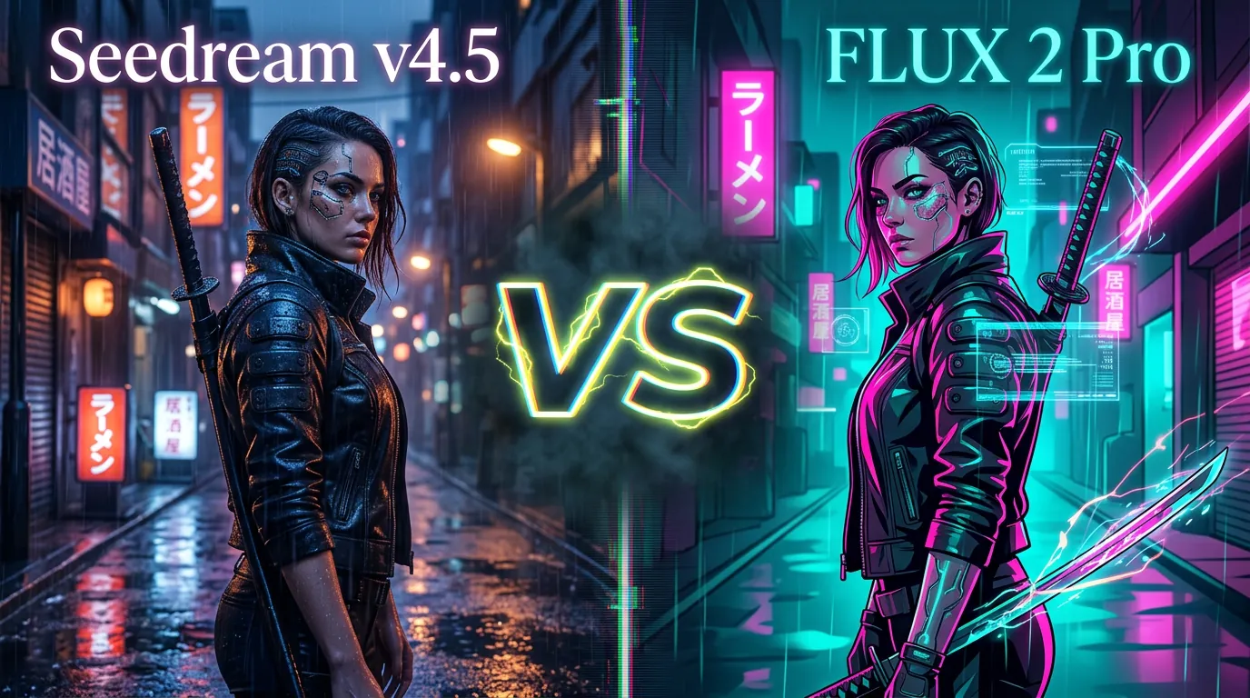 Seedream v4.5 vs FLUX 2 Pro — AI output comparison