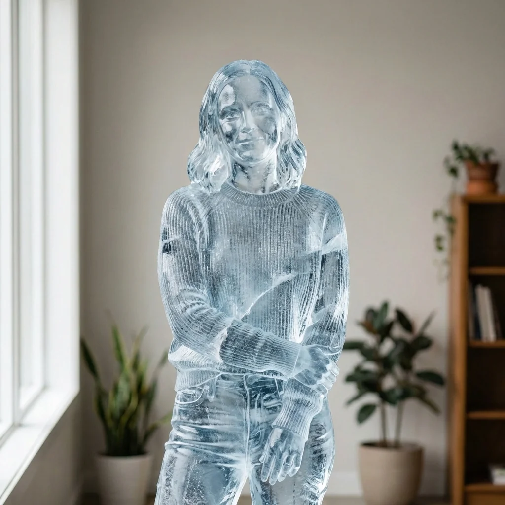 Output result for Crystal Ice Sculpture: Transform into Translucent Frozen Art