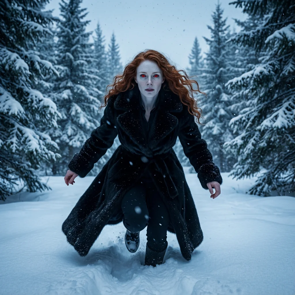 Output result for Twilight Vampire Running in Snow