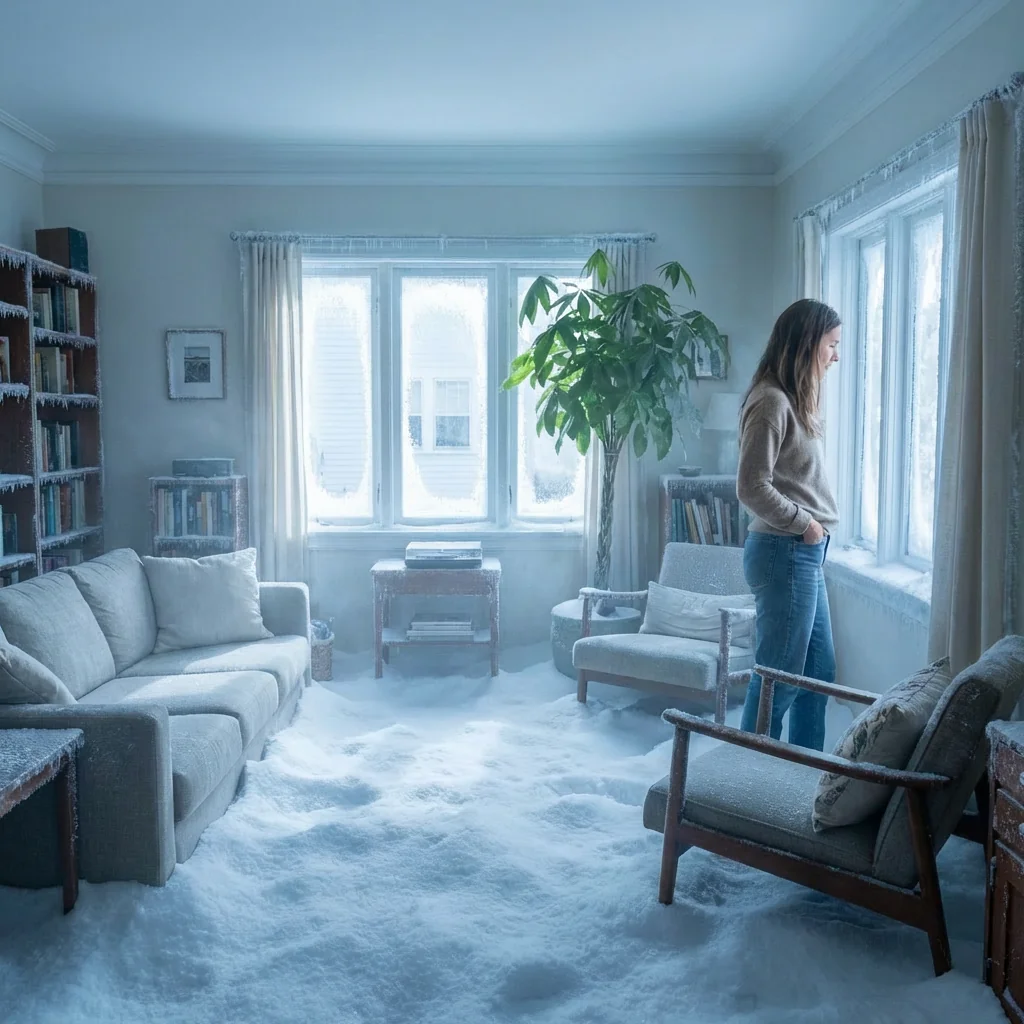 Output result for Frozen Room Interior: Fill Your Space with Waist-High Snow