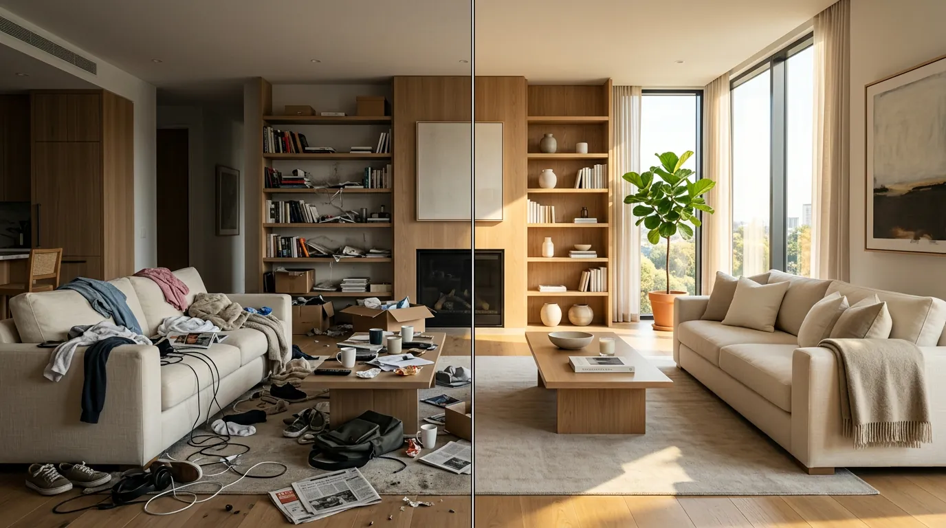 Professional Room Decluttering